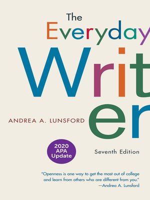 cover image of The Everyday Writer with 2020 APA Update